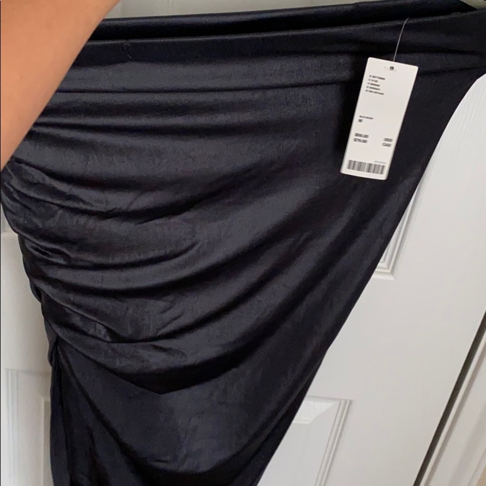 UO urban outfitters black ruched midi skirt - Picture 9 of 11